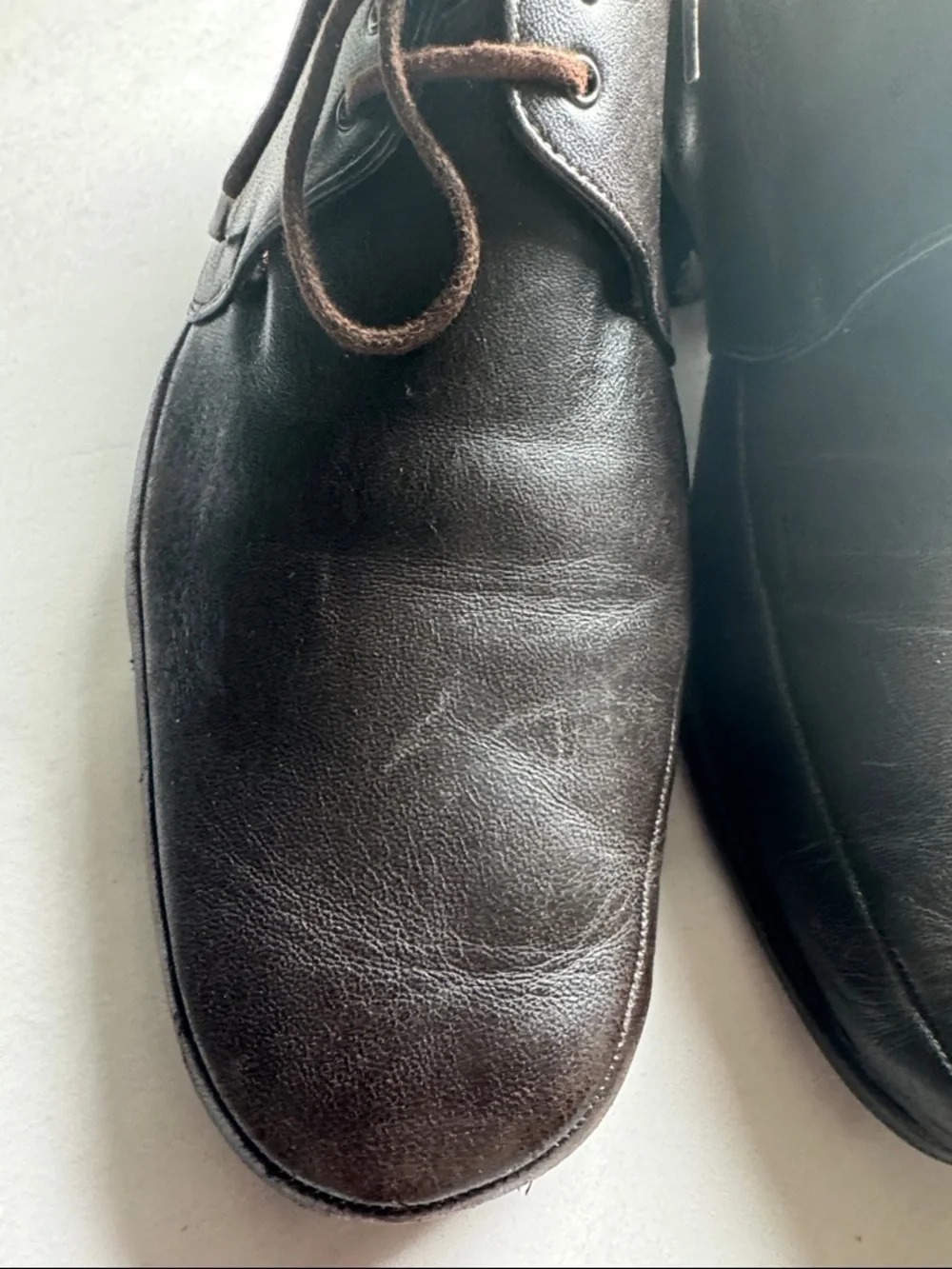 Bally Brenzo Mens 8N Oxford Derby Shoes  Chocolate Brown leather office dressy
